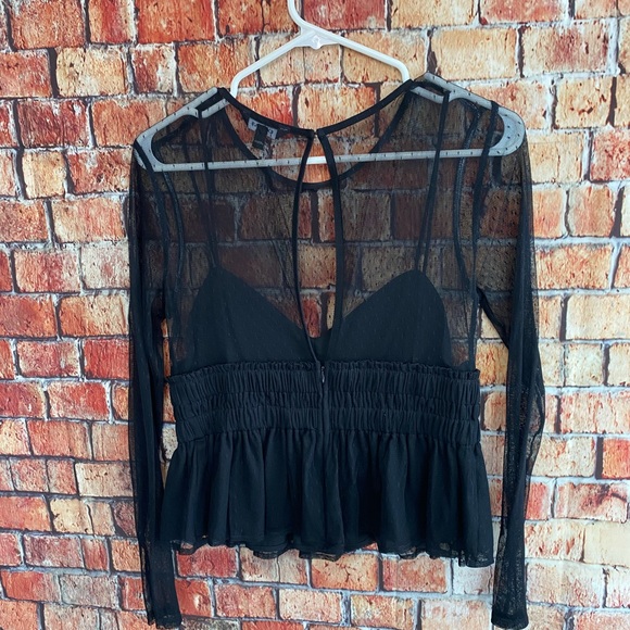 Black mesh top - Picture 3 of 4